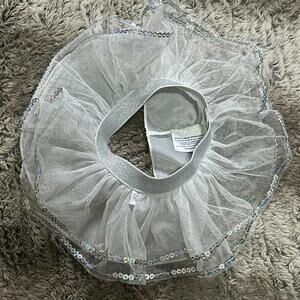 Build-a-Bear BaB Plush Stuffed Animal Toy Replacement Clothes Silver Tulle Skirt